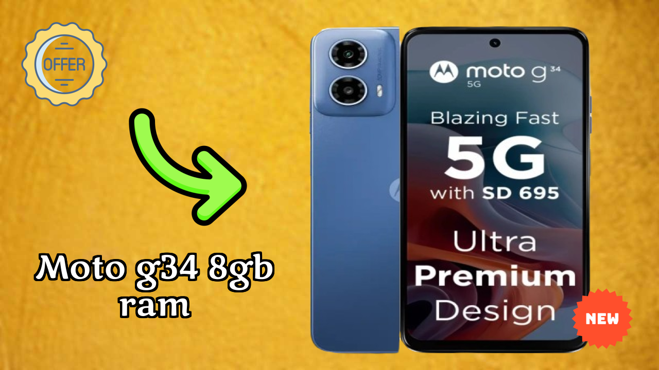 Moto G34 8GB RAM Display Review: IPS LCD Screen Size