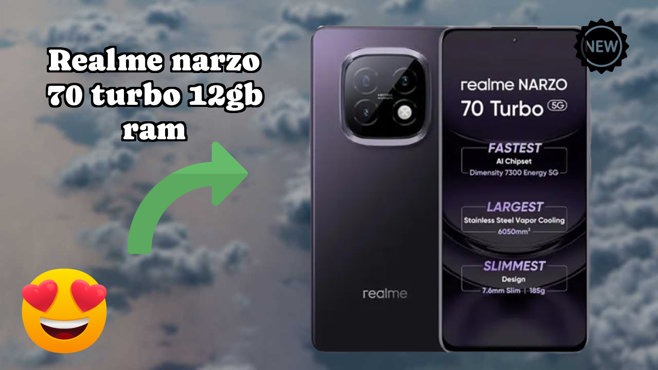 Realme Narzo 70 Turbo 12GB RAM Display Technology: OLED Quality