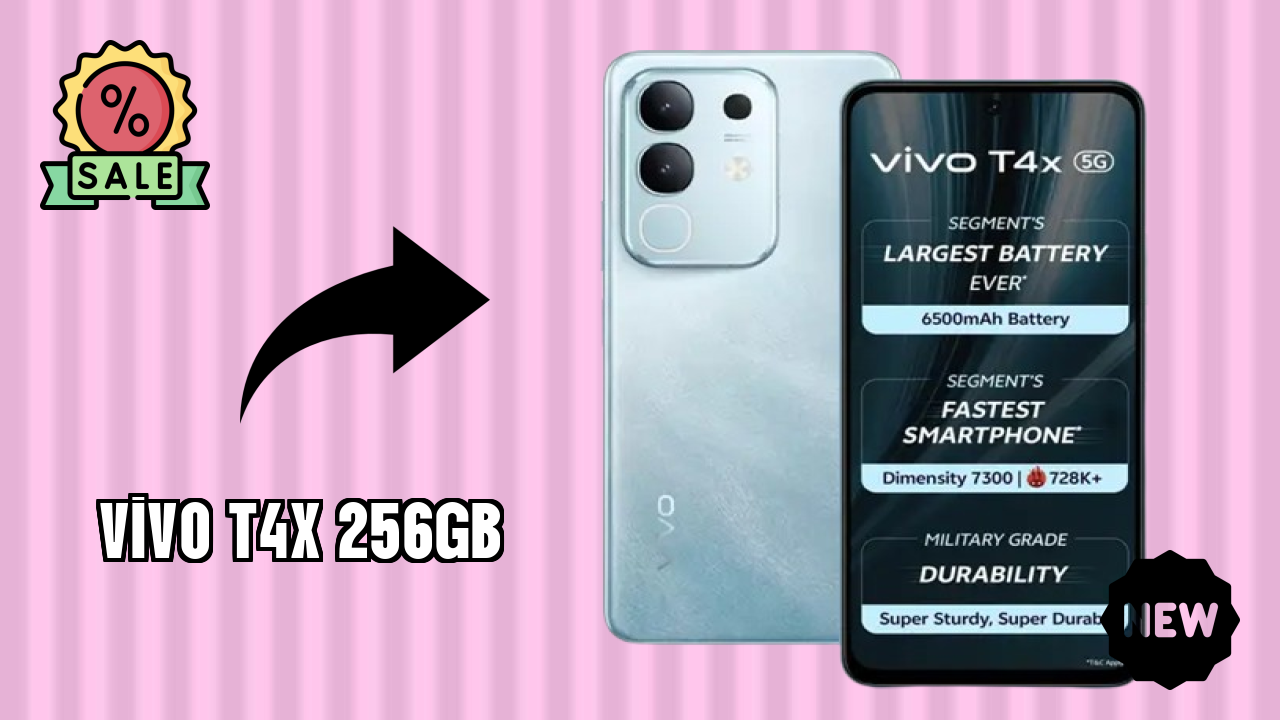 Vivo T4X 256GB at ₹16,499 - Complete Specifications