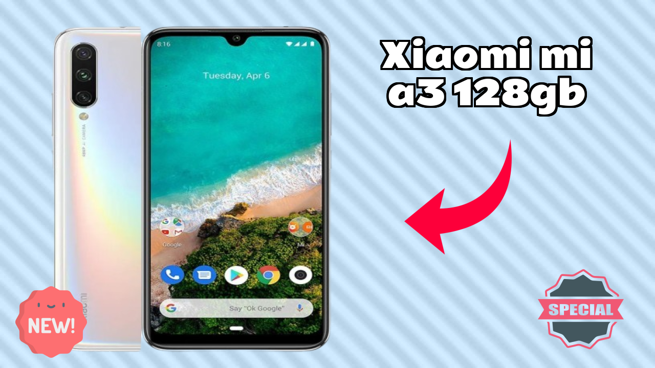 Xiaomi Mi A3 128GB Display Size: 6.08 Inches (15.44 Cm) Screen Quality